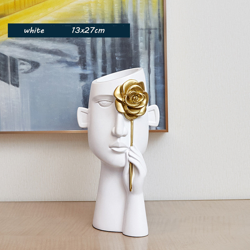 CasaLuz Contemporary Face Vase