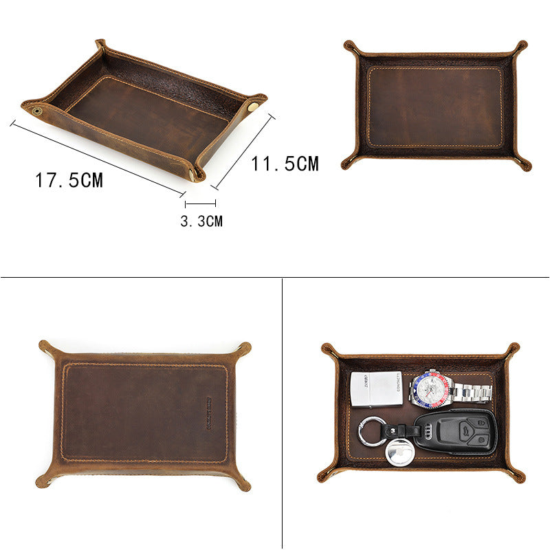 CasaLuz Leather Tray