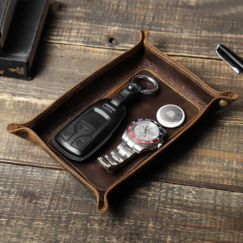 CasaLuz Leather Tray