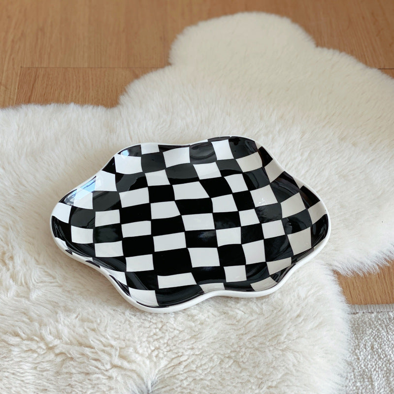Ceramic Checker Tray