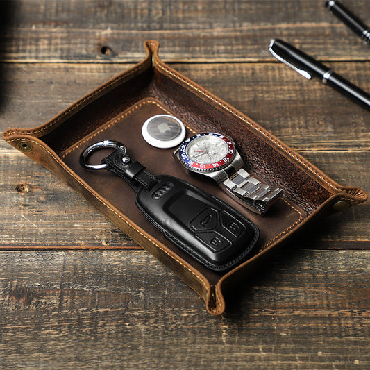 CasaLuz Leather Tray