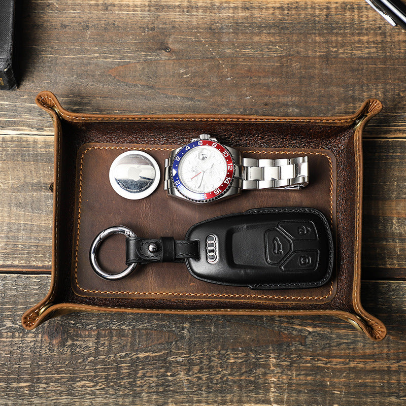 CasaLuz Leather Tray